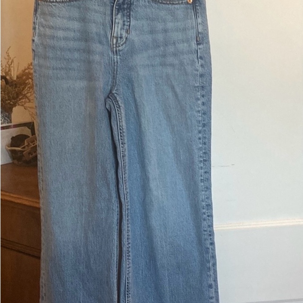 J. Crew Light Blue Flare Wide Leg Jeans